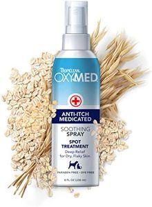 TropiClean OxyMed Medicated Anti Itch Spray for Pets, 8oz, Made in USA - Stops Itching Fast