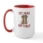 CafePress Combat Boots: USAF Mom La