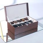 La Trove Vegan Leather Belt Box Display Case Organiser for belts (12 Slot)