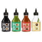 MOI SOI Value Pack of Dark Soy, Chilli Vinegar, Red Chilli & Green Chilli Sauce (200ml Each | Fulfill all your Chinese Cravings)