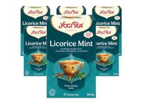 Yogi Tea, Liquorice Mint, Organic Spice and Herbal Tea, Caffeine Free, Blend of Liquorice, Peppermint and Cardamom, 6 Packs x 17 Tea Bags (102 Teabags Total)