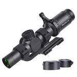 WestHunter Optics HD-S 1.2-6x24 Compact Riflescope, 30mm Tube Mil-Dot Reticle Second Focal Plane Turret Reset Lock Tactical Shooting Scope | Picatinny Shooting Kit A