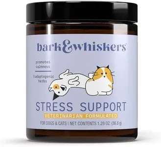 Bark & Whiskers Stress Support for Dogs & Cats, 1.29 Oz. (36.8 g), 5 Adaptogenic Herbs, Promotes Calmness, Veterinarian Formulated, Non-GMO, Dr. Mercola