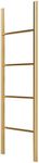 JLXJ Hook On Bunk Bed/Rv Ladder, Silver/gold Adjustable Car Boat Step Ladder, Twin Bunk Metal Bed Ladders for Home/outdoor, Load 150kg (Color : Gold, Size : 140cm/55in)