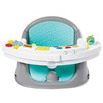 Infantino Music & Lights 3-in-1 Discovery Seat and Booster - Convertible, Infant Activity and Feeding Seat with Electronic Piano for Sensory Exploration, for Babies and Toddlers, Teal