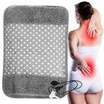 Porslin Electric Hot Water Heating Bag for pain relief Heating Pad-Heat Pouch Hot Water Bottle Bag | Pain Relief Heating Bag for Lower Back, Neck, Knee, Shoulder, Cramps, Periods (PVC) (VELVET Multicolor)