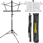 KK Music Sheet Music Stand - Portable Folding Music Stand for Sheet Music with Tripod Base and Carrying Bag - Heavy Duty Foldable for Kids and Adults