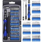 Los Gatos Precision Screwdriver Set: 61 PCS Mini Magnetic Repair Tool Kit Small Screw Driver with Torx Star Flathead Bit for Computer Laptop Phone Ring Electronic