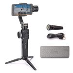 Zhiyun Smooth 4 Gimbal Stabilizer for Smartphone iPhone Android Cell Phone 3-Axis Handheld Gimbal for Vlogging YouTube Vlog TikTok Instagram Live Video Kit Support Cellphone 210g MAX