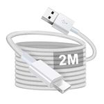 Vofolen 2M iPhone Charger Cable Long iPhone Charging Cable 3.0A Lightning to USB Fast Charging Cord Braided Phone Charger Lead for iPhone 14 13 12 11 Pro Max XS XR X 8 7 6 SE2020, iPad, iPod, AirPod