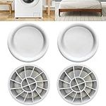 PentaUSA Anti Vibration Pads for Washing Machine - Reduces Vibrasion Washer Dryer Noise, Stops Moving Shaking Walking Skidding, Fit All Machines - 4 Pcs Feet Support Stabilizer Mat (White Color)