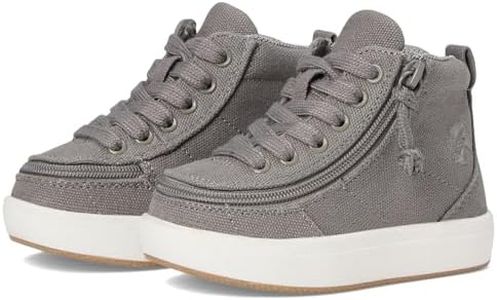 BILLY Footwear Kids Classic DR High II High Tops for Kids – Canvas Upper – Round Toe – TPR Midsole & Outsole Dark Grey 2 Little Kid XW