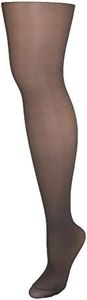 Hanes Women’s Alive Full Support Control Top Pantyhose, Barely Black, F