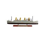 Lllunimon 1/1500 HMHS Britannic Cruise Ship Model Alloy Diecast Simulation Boat Models Collection Decoration