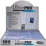 Ultra Pro 9-Pocket Silver Series Pages for Standard Size Cards