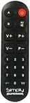 Simply Numeric Universal Large Button Remote Control for 2 Devices