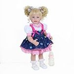 WAWA-HAOKEAI 22 Inch Toddler Dolls Galaxia Girl (White and Blue)