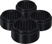 Ezprotekt Adjustable Furniture Risers, 4 Pack Bed Risers 1 inch Round Heavy Duty Anti Slip Rubber, Stackable Washing Machine Riser Creates an Additional 1", 2" or 3" Sofa, Table, Desk, Chair Raisers