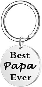 Papa Gifts Keychain for Men, Papa Grandpa Grandfather Christmas Birthday Gifts - Best Papa Ever keychain