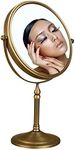 Leyden Antique Brass Makeup Mirror,