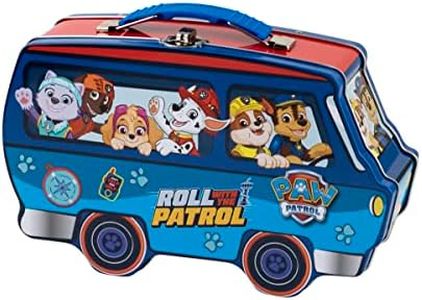 Paw Patrol Van Shaped Tin Carry All, Blue, with Handle Lock and Clasp