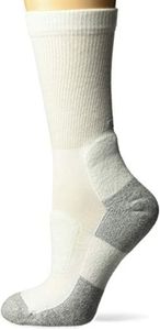 Thorlos Lwxw Thin Cushion Walking Crew Socks Chaussettes, Blanc/Platine, M Femme