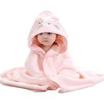 Hooded Baby Towel Wearable Baby Bath Towel Cute Baby Towels with Hood Absorbent Hooded Towel Ultra Soft Animal Design Baby Towel for Newborn Baby Boy and Girl