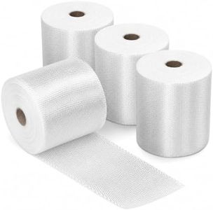 ZENFUN 4 Pcs 4 in x 99 FT Fiberglass Cloth Roll, 6 oz Non-Adhesive Fiberglass Repair Tape, Weave Fiberglass Cloth Roll for Joint Repair, Fiberglass Insulation Tape for Reinforced Winding, Boat