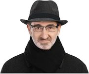 ITODA Men Fedora Trilby Hat Classic Fedora Hat Panama Hat Short Brim Jazz Cap Vintage Roll-up Gentleman Hat Bowler Hat Gangster Party Hat for Men Women, Dark-grey