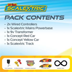 Scalextric My First Racing Track Set – Kids Slot Car Starter Kit