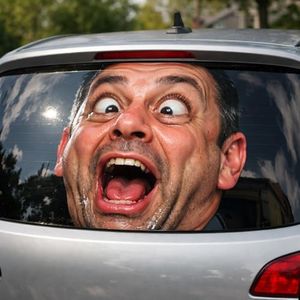 Funny Custom Face Car Stickers – Upload Photo, Personalized Meme Face Waterproof Car Decal, Customize Funny Face Stickers for Car Window, Bumper
