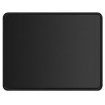 ITNRSIIET Mouse Pad with Stitched Edge, Premium-Textured Square Mouse Mat,Washable Mousepads with Cloth, Non-Slip Rubber Base Mousepad for Laptop, Computer, PC, 10.2×8.3×0.12 inches Black