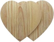 Geegle Natural Heart Wood Slices fo