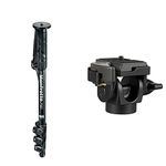 Manfrotto 290 Carbon Fiber 4-Section Monopod (MM290C4US) and Monopod Head Quick Release (234RC)