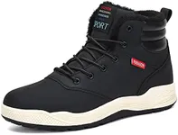 AFFINEST AFT Mens Snow Boots Waterproof Insulated Outdoor Winter Hiking Shoes Ankle Sneakers(Black,40)