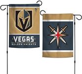 WinCraft NHL Vegas Golden Knights 12x18 Garden Style 2 Sided Flag, One Size, Team Color