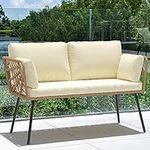 YITAHOME Wicker Outdoor Loveseat, A