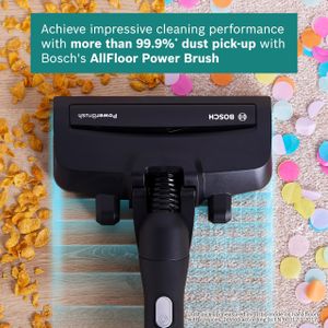 Bosch Unlimited 6 Cordless Stick Vacuum – Lightweight, 2 Batteries, White