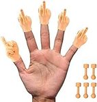 Daily Portable Middle Finger Hands (5 Pack) – The Original Premium Rubber Little Tiny Finger Hands – Fun and Realistic Design - Hilarious Prank Tiktok