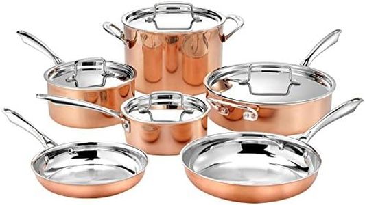 Cuisinart 10pc Tri-Ply Copper Cookware Set