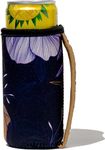GoCuff Slim Can Cuff Covers Reusable Insulator with Handle: Neoprene Can Coosies with Insulated Sleeves For Soda, Energy drink, Beer, other 12 oz Skinny Can Beverages (Royal Floral, Slim 12oz)