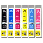 Go Inks 1 Set of 6 Ink Cartridges to replace Epson T0807 Compatible/non-OEM for Epson Stylus Photo Printers (6 Inks)