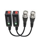 YACSEJAO HD Video Balun Connectors,BNC Video Balun Transceiver,Balum Connector Passive,Twisted Pair Transmitter,Support HD-CVI/AHD/TVI Video Signals for CCTV - 2 Pack