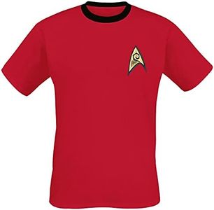 Star Trek Uniforme, Rosso (Rouge), Medium (Taglia Produttore: M) Uomo