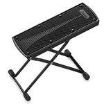 Donner Guitar Footstools Height Adjustable Guitar Foot Rest Pedal Black For Classical Guitar