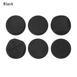 6pcs Joystick Cap Thumb Stick Grip Games Analog 360 Replacement Parts Rocker Protecfive Sleeve for PSV/Poke Ball(Black)