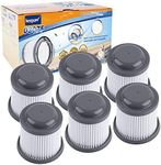 KEEPOW Pivot Vacuum Filter Replacement for Black and Decker Handheld Vacuum BDH2000PL PHV1410 PHV1810 PHV1210, PVF110 Filters, 6 Pack