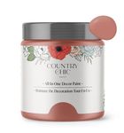 Country Chic Paint - Chalk Style All-in-One Paint for Furniture, Home Decor, Cabinets, Crafts, Eco-Friendly, Matte Paint - Peachy Keen [Coral Pink] 4oz/118ml