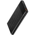 Ambrane 10000mAh Slim & Compact Powerbank, 22.5W Fast Charging, USB & Type C Output, Power Delivery, Quick Charge for iPhone, Android & Other Devices, Made in India + Type C Cable (Stylo 10, Black)