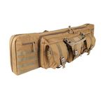 LUVODI Double Rifle Case 42 Inch Soft Padded Tactical Carbine Gun Bag Pistol Airsoft Sniper Shotgun Long Gun Backpack Firearm Military Transportation Lockable Carry Bag with Magazine Pockets